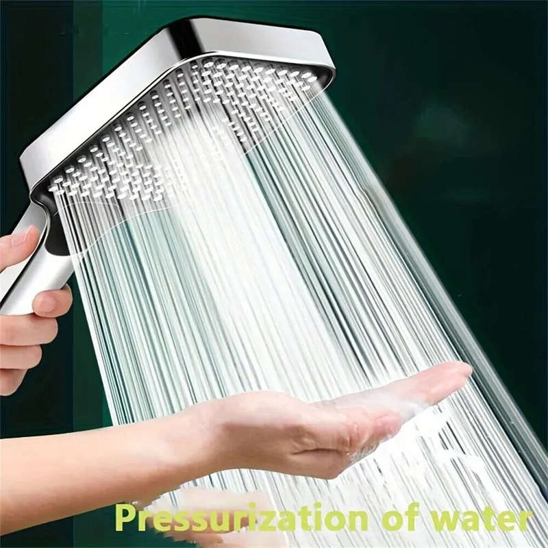 3 Mode Adjustable Shower Head Rainfall Shower Large Flow Showerhead High Pressure Water Saving Showe