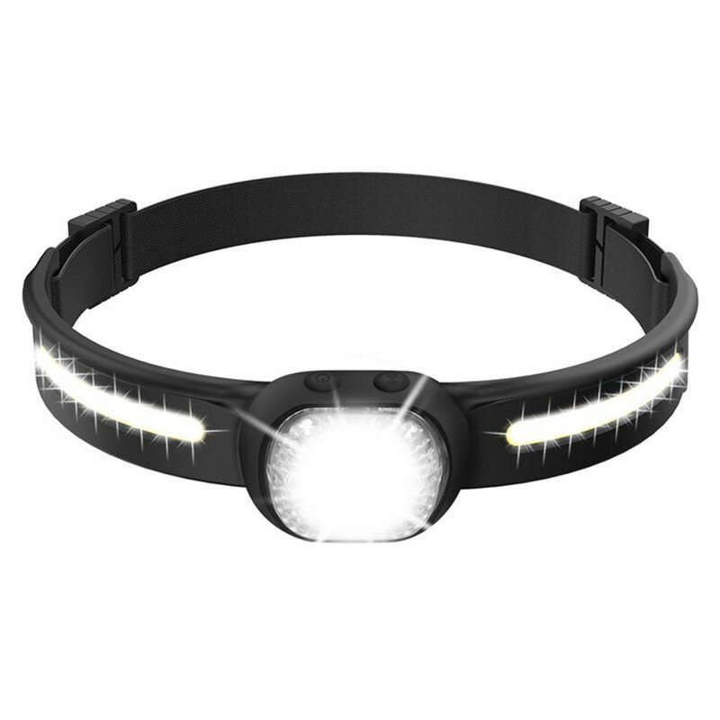 600 Lumens XPG+COB LED Headlamps USB Rechargeable Headlight With Safety Light Waterproof Portable He