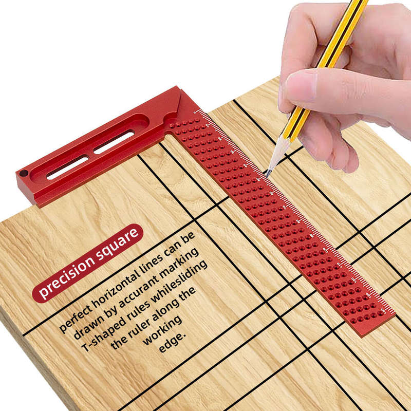 100mm 90 Degree Carpenter Square L Square Right Angle Ruler Aluminum Pocket Ruler Woodworking Measur