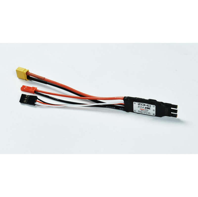 ZOHD Dart250G 30A Brushless ESC with 5V 2A BEC XT-30 JST TJC8 for 570mm Wingspan Sub-250 grams Sweep