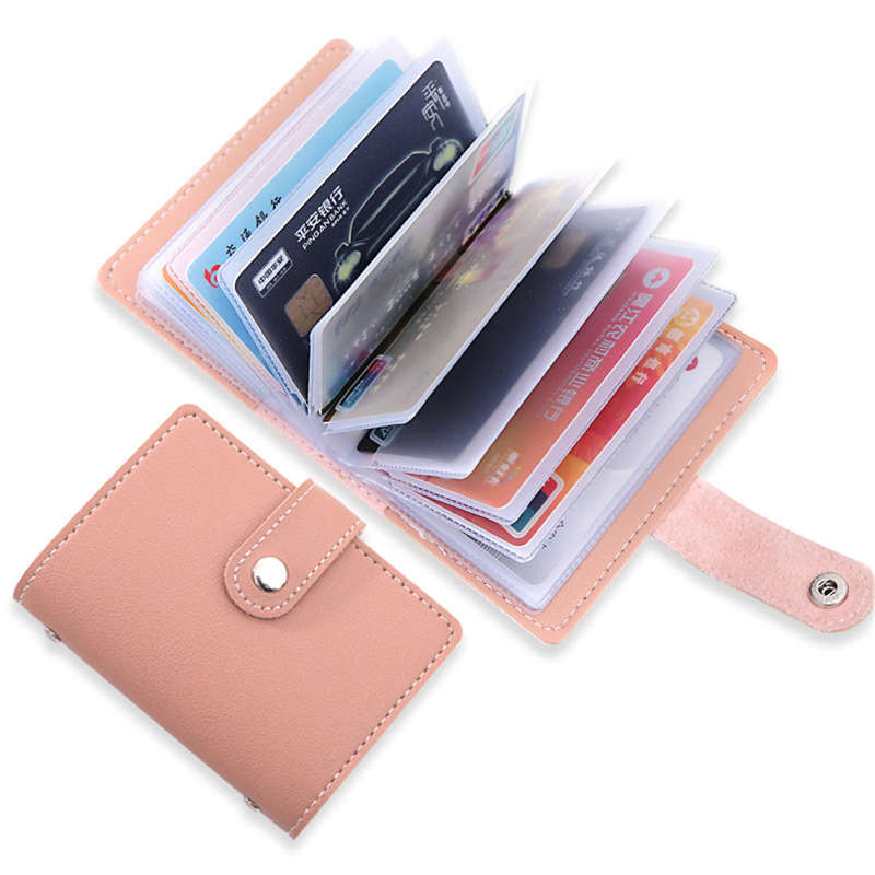 26 Card Slots Portable Leather Wallet Anti-theft Brush Shield NFC/RFID Card Holder - Green