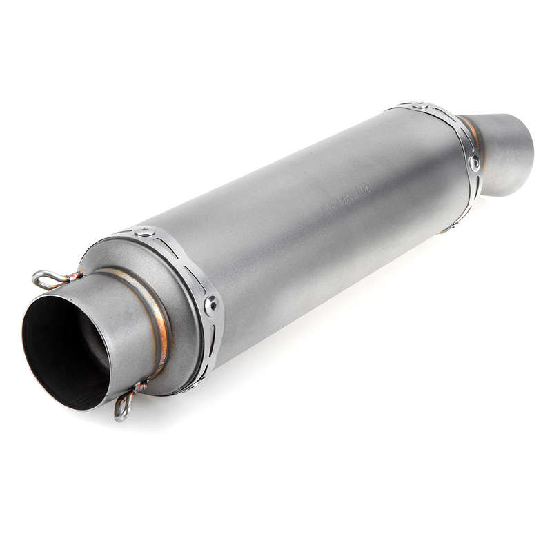 Inlet 36-51mm Motorcycle Exhaust Tail Tip Pipe Muffler Stainless Steel Modified Universal Titanium