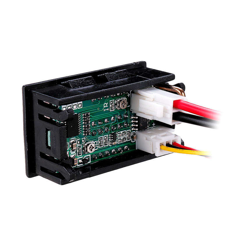 Geekcreit DC 100V 10A 0.28 Inch Mini Digital Voltmeter Ammeter 4 Bit 5 Wires Voltage Current Meter w