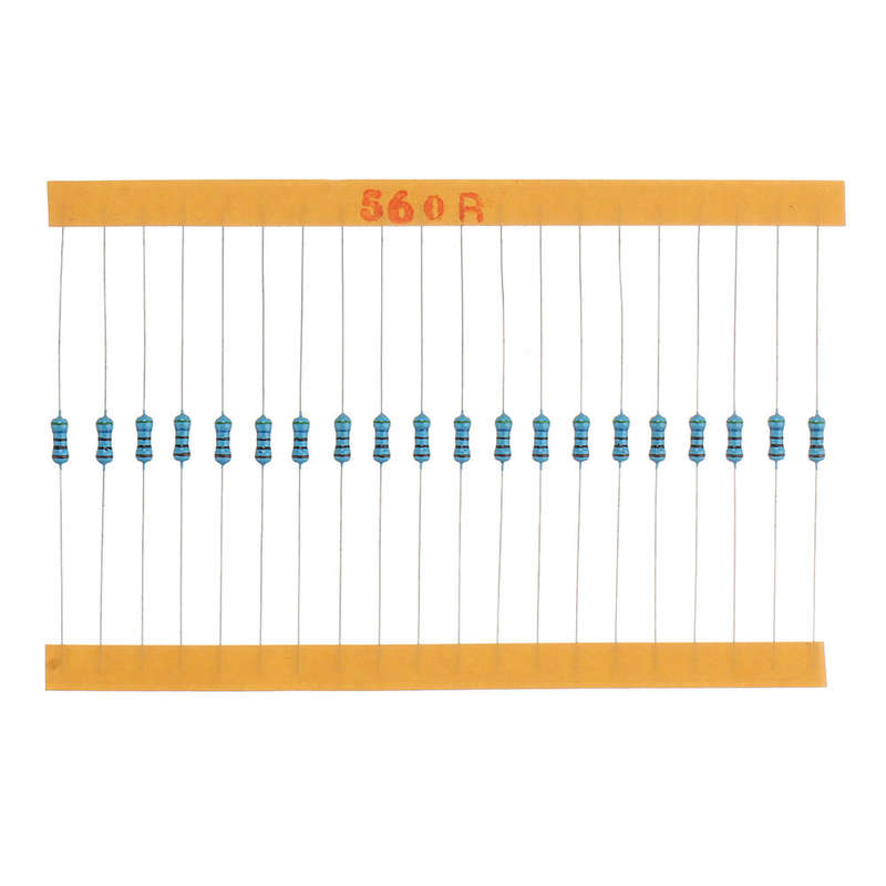 2600pcs 130 Values 1/4W 0.25W 1% Metal Film Resistors Assorted Pack Kit Set Lot Resistors Assortment