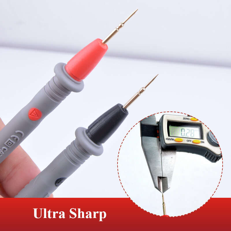 HT3001 Digital Multimeter Probe Test Leads Super Sharp and Fine Gold-plated Copper Needle, High-grad
