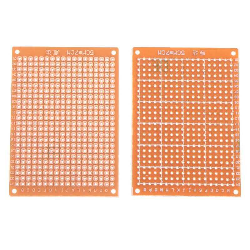 10pcs Universal PCB Board 5x7cm 2.54mm Hole Pitch DIY Prototype Paper Printed Circuit Board Panel Si