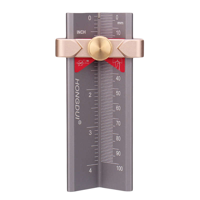 HONGDUI 3 In 1 Multifunction Measuring Gauge Drill Depth Gauge Drill Stop Measure and Drill Point An