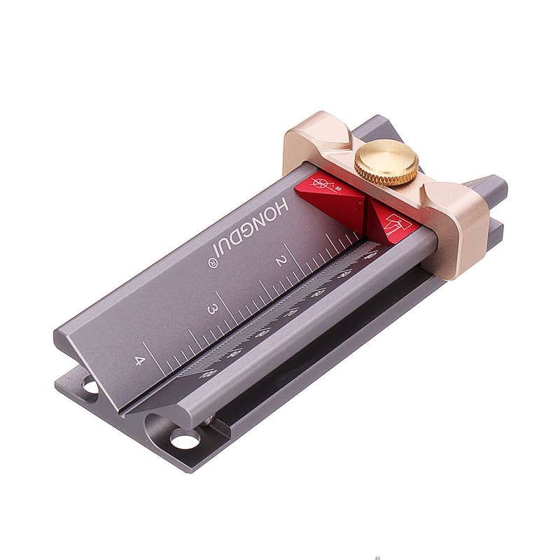 HONGDUI 3 In 1 Multifunction Measuring Gauge Drill Depth Gauge Drill Stop Measure and Drill Point An