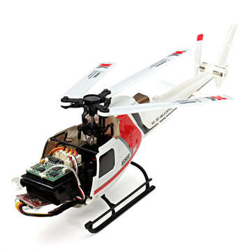 XK K123 6CH Brushless AS350 Scale RC Helicopter RTF Mode 2