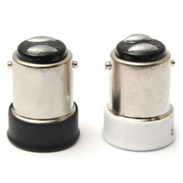 Small Bayonet SBC B15 To Small Screw SES E14 Light Bulb Holder Adaptor Converter (COLOR.: BLACK)