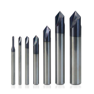 Drillpro 90 Degree Chamfer End Mill 3 Flute 2-12mm Carbide CNC Deburring Router Bit ... (SIZE: 12MM)