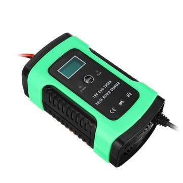 Enusic 12V 6A Pulse Repair LCD Battery Charger For Car Motorcycle Lead Acid Battery Agm Gel Wet