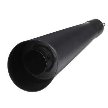 38-51mm Motorcycle Slip-On Exhaust Pipe Muffler With Silencer Universal Stainless Steel Black