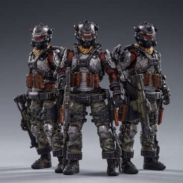 JOYTOY Action Figure Multi-joint Scale 1:18 Skeleton Forces Double Sickle SQUAD  Figure New Toy for