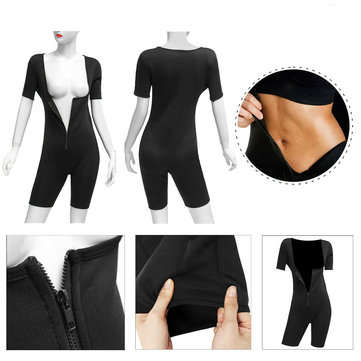 Womens Shapewear Full Body Sweat Shaper Slimming Fitness Gym Sport Sauna Suit Vest (SIZE: L)