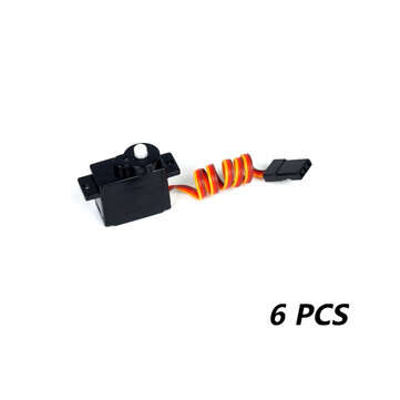 6 pcs PZ 5g Servo Analog Plastic Gear 500g 0.5kg Torque TJC8 2.54mm 3P for RC Drone Car Robot Airpla