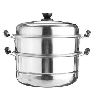 3 Tier Stainless Steel Pot Steamer Steam Cooking Cooker Cookware Hot Pot Kitchen Coo... (SIZE: 28CM)