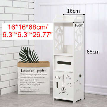 Bathroom Standing Cabinet Corner Storage Shelf Toilet Vanity Cabinet Bath Sink Organizer (TYPE: K10)
