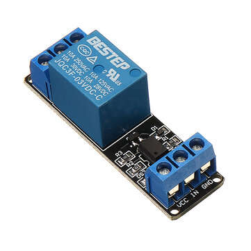 1 Channel 3.3V Low Level Trigger Relay Module Optocoupler Isolation Terminal BESTEP for Arduino - pr