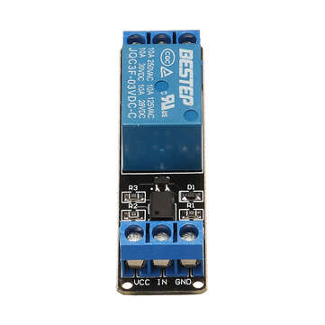 1 Channel 3.3V Low Level Trigger Relay Module Optocoupler Isolation Terminal BESTEP for Arduino - pr