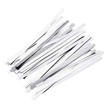 50Pcs Nickel Plated Steel Strip Nickel Plate Strap Strip Sheets for 18650 Bat... (TYPE: 0.1X5X100MM)