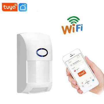 Tuya Smart Life APP WiFi Infrared Human Body Alarm Work with Google Alexa
