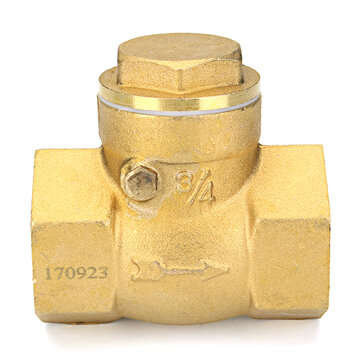 TMOK 1/2" 2/3" 1" Brass Swing Check Valve Female NPT Threaded Durable Brass Constructi... (SIZE: #2)