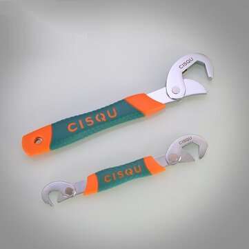 2Pcs Universal Key Pipe Wrench Open End Spanner Set High-carbon Steel Snap N Grip Tool Plumber Multi