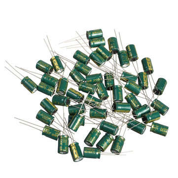 Geekcreit 50PCS 400V 4.7uf High Frequency Low Resistance Power Charger Aluminum Electrolytic Capacit