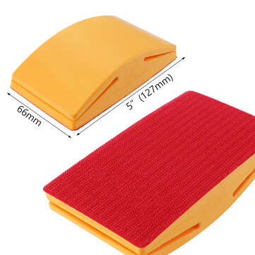 5 Inch Sanding Block Rubber Hook Loop Backing Pad Sandpaper Holder Hand Grinding B... (TYPE: 2GATEN)