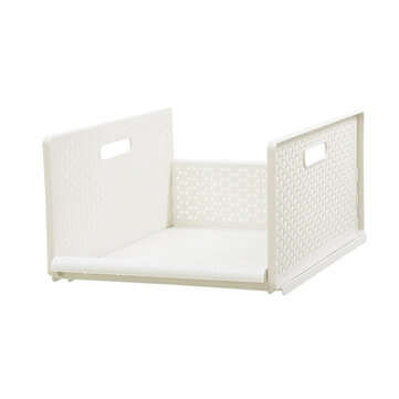 Stackable Drawer Clothes Organizer Vertical Clothes Storage Removable Basket Wardrobe O... (SIZE: L)