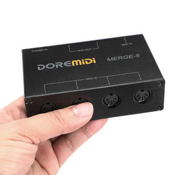 DOREMiDi MIDI Interfaces Controller Merger 5 MIDI Input 2 MIDI Output Support USB Power MERGE-5