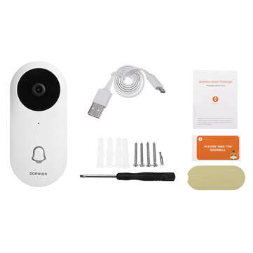 D1 Wireless WIFI HD Visual Smart Doorbell with Bandwidth Voltage Ding Dong
