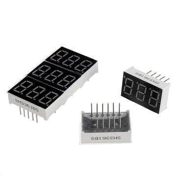 5Pcs 3361BS 0.36 inch LED Digital Tube Three-digit Common Anode Bright Red Light