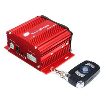 Motorycle Audio Remote Sound System Support SD USB MP3 Player FM Radio bluetooth Speaker Anti-Theft