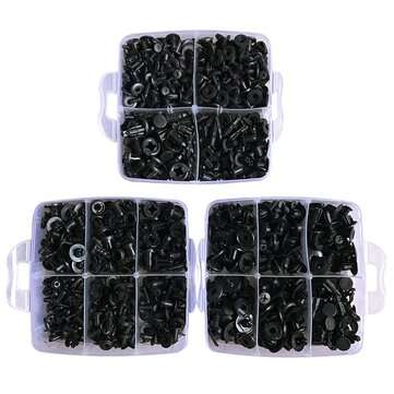 630pcs/Set Plastic Car Body Push Pin Rivets Car Bumper Repair Kits Fastener Clips Expansion Clips