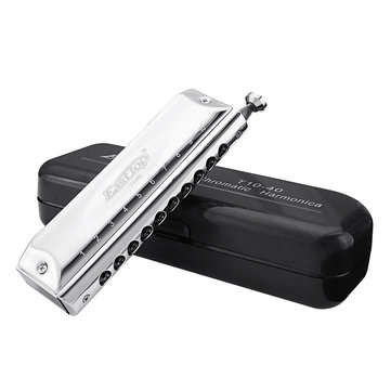 Easttop T10-40 10 Holes 40 Tones Advanced Chromatic Harmonica