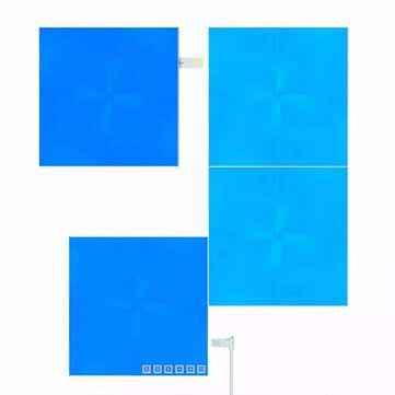 Nanoleaf Canvas 4Pack Wifi Smart LED Light Kit DIY Night Lamp Touch Voice APP Control 16 Million Col
