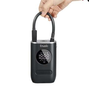Enusic 4000mAh 150PSI OLED Display Wireless Air Pump Digital Tire Pressure Detection LED Tyre Inf