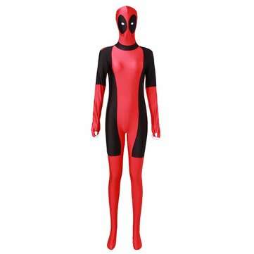 Cool Lady Costume Lycra Adult Women Red Fullbody Cosplay Birthday Suit (SIZE.: M)