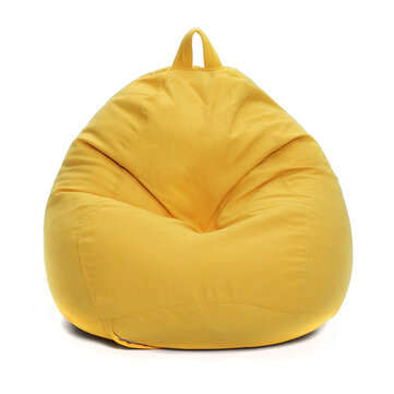 Large Classic Lazy Bean Bag Chair Sofa Seat Covers Indoor Gaming Adult Storage Ba... (COLOR: YELLOW)