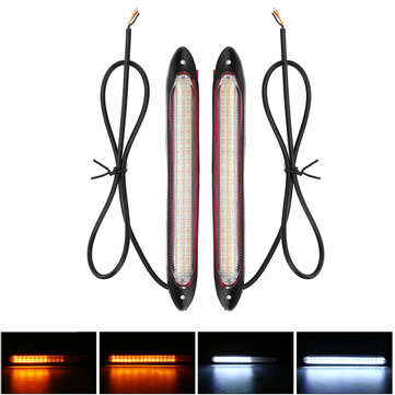 Universal LED Sequential Turn Signal Daytime Running Light for Car Headlights (LENGTH: 15.5CM)