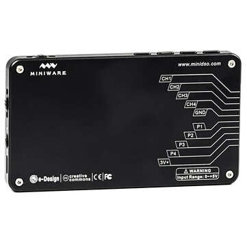 LA104 Digital Logics Analyzer 2.8 inch Screen 4 Channels Oscilloscope SPI IIC UART Programmable 100M