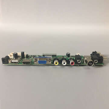 DS.D3663LUA.A81.2.PA V56 V59 Universal LCD Driver Board Support DVB-T2 TV Board+7 Key Switch+IR 3663