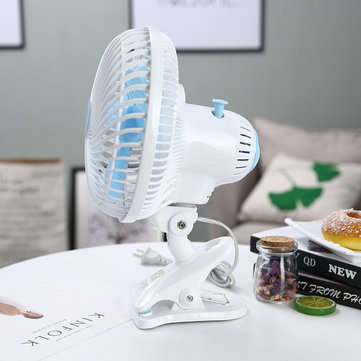 180 Adjustable Desktop Table Electric Fan High Speed Clip On Cooling Fan AC 240V