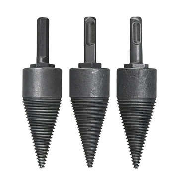 32mm Household Splitter Drill Bit L140mm Square Round Hex Shank Steel Kindling Firew... (SIZE: #001)