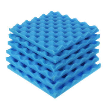 6/12pcs Bakeey 25x25x2cm Sound-absorbing Cotton Soundproof Cotton Foam Wa... (NO.: 6 | COLOR: BLACK)
