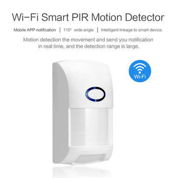 Tuya Smart Life APP WiFi Infrared Human Body Alarm Work with Google Alexa