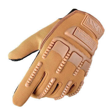 1Pair FREE SOLIDER Tactical Glove Riding Gloves Full Finger Slip Resist... (SIZE: XL | COLOR.: SAND)