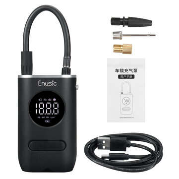Enusic 4000mAh 150PSI OLED Display Wireless Air Pump Digital Tire Pressure Detection LED Tyre Inf